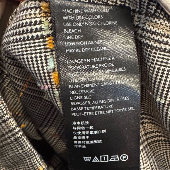 Anthropologie Roma Plaid Chenille Trousers 4 - Picture 7 of 8